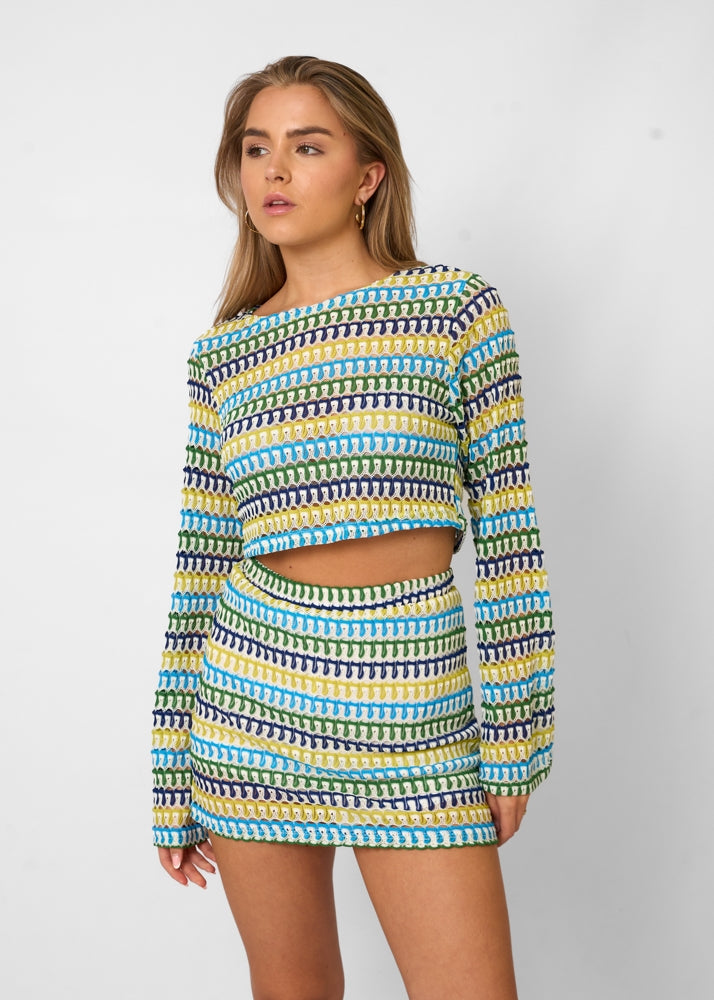 Gehaakte zomerset met crochet patroon voor vrouwen