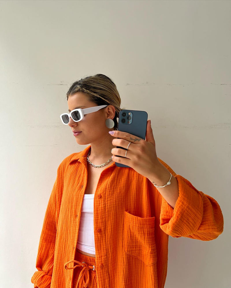 Korte zomerset met luchtige stof voor vrouwen
