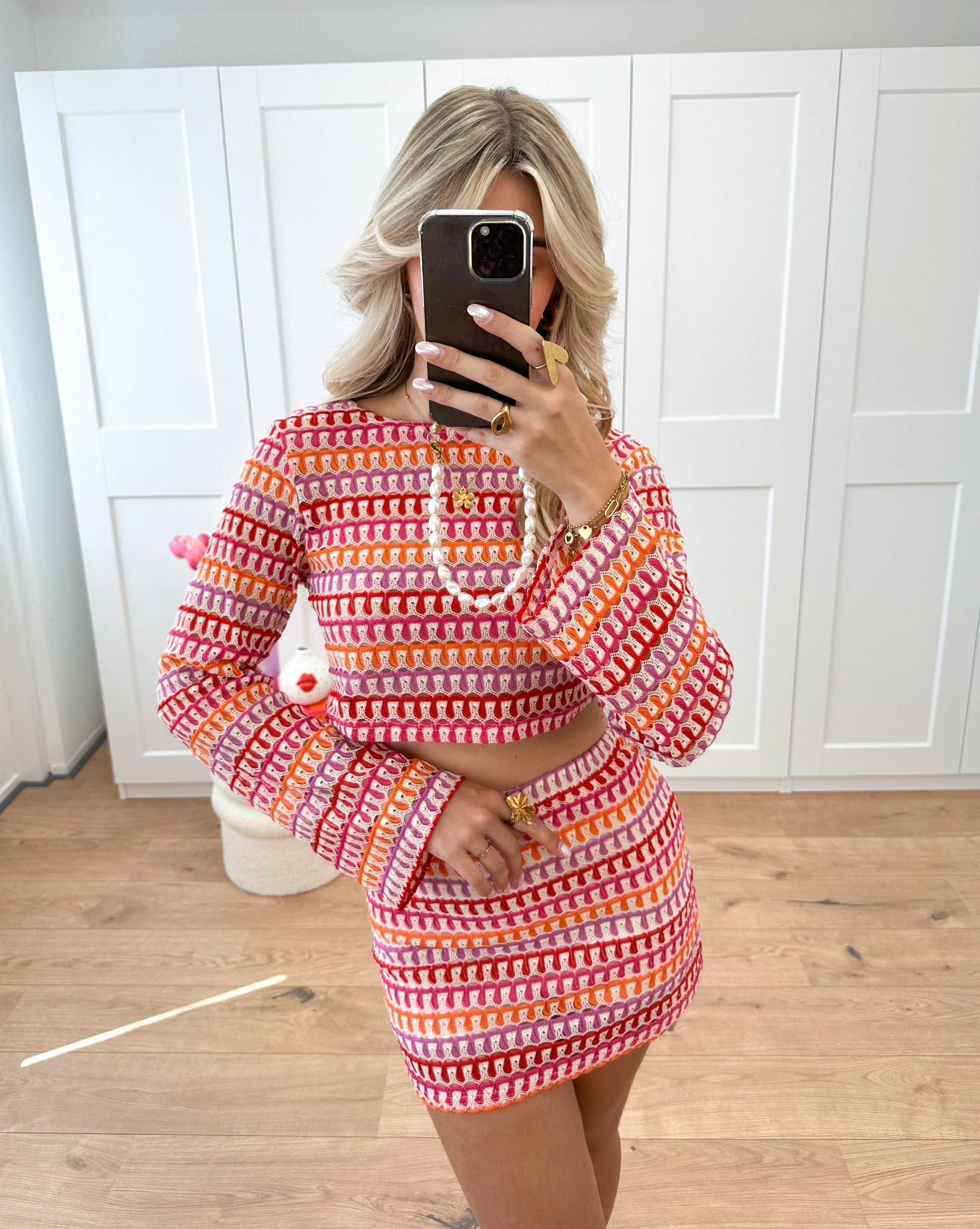 Gehaakte zomerset met crochet patroon voor vrouwen