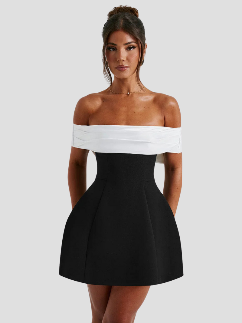 Mini Jurk met grote strik voor vrouwen