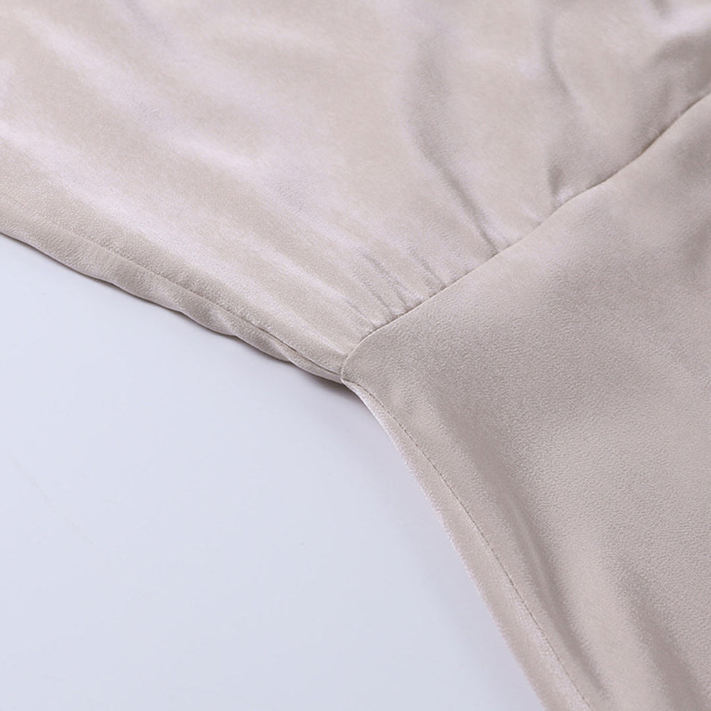 Maxi jurk met luxe V-hals voor vrouwen