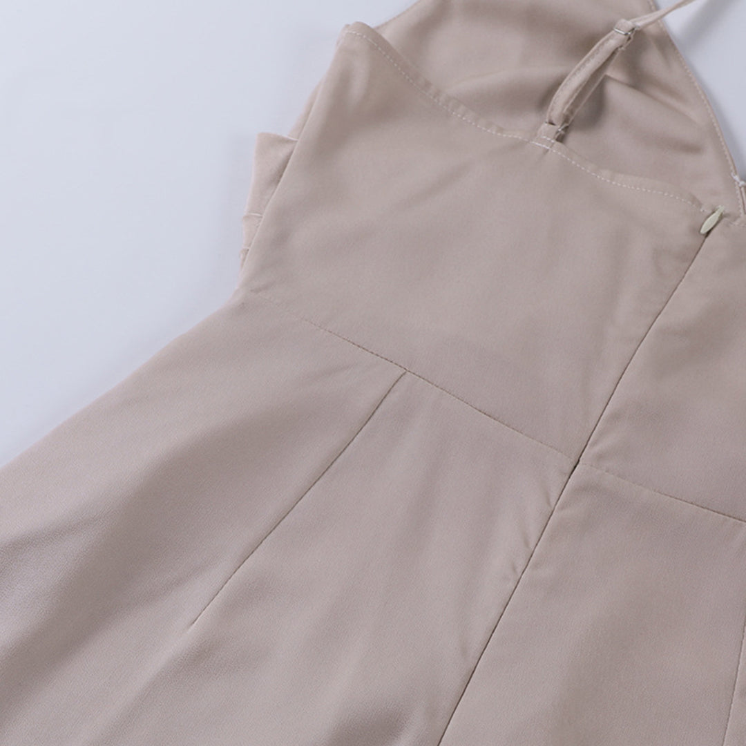 Maxi jurk met luxe V-hals voor vrouwen