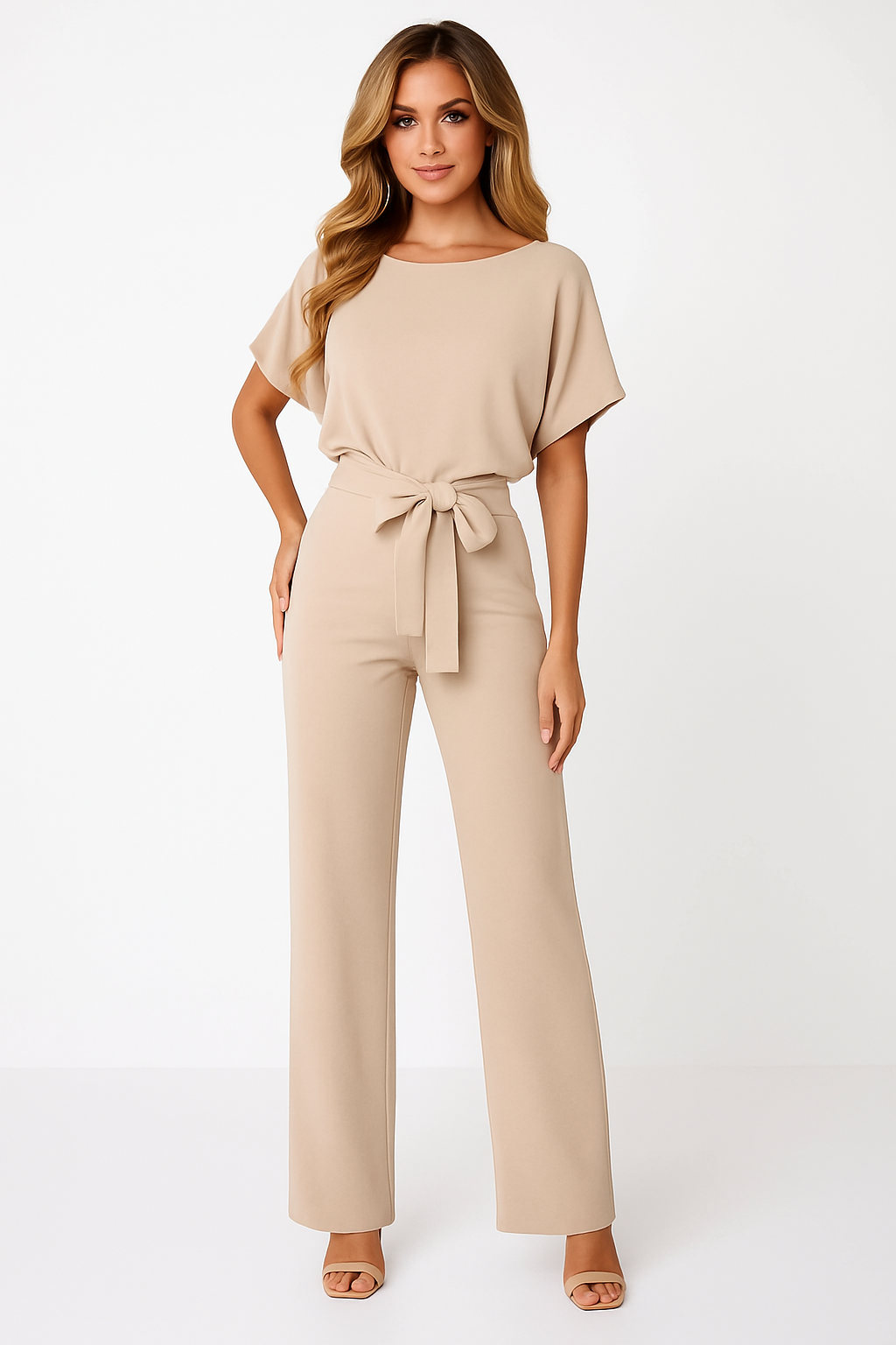 Jumpsuit met strikdetail voor elke gelegenheid voor vrouwen