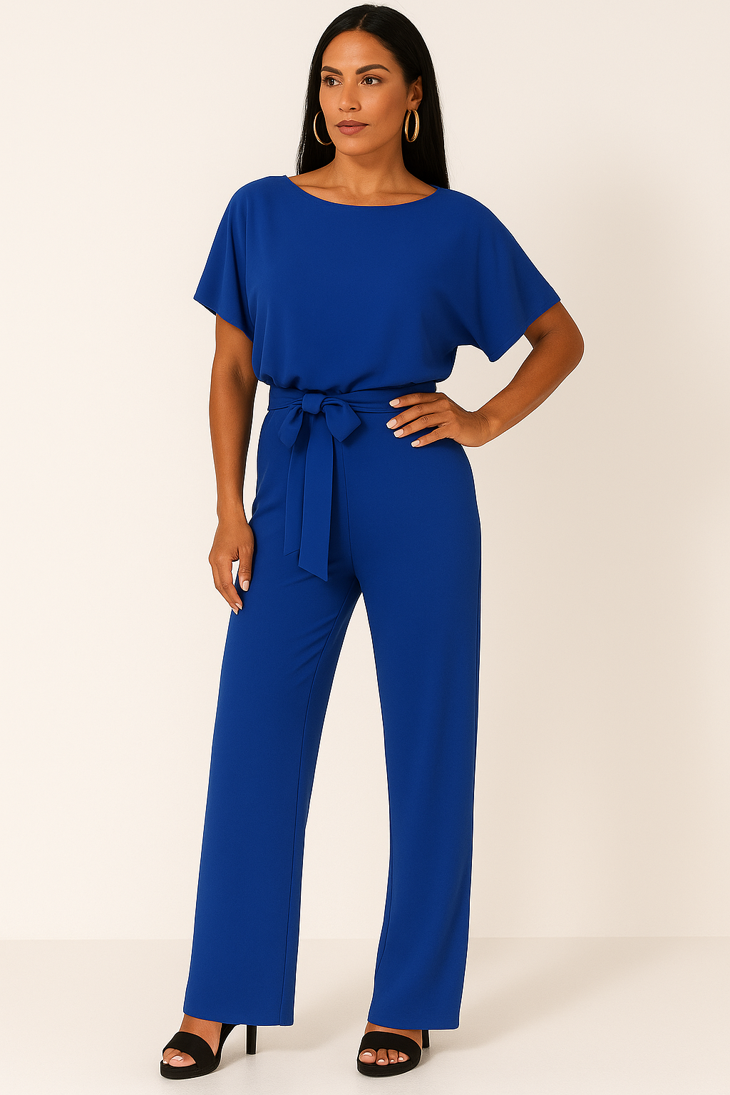 Jumpsuit met strikdetail voor elke gelegenheid voor vrouwen