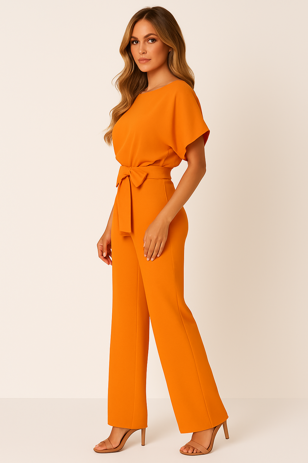 Jumpsuit met strikdetail voor elke gelegenheid voor vrouwen
