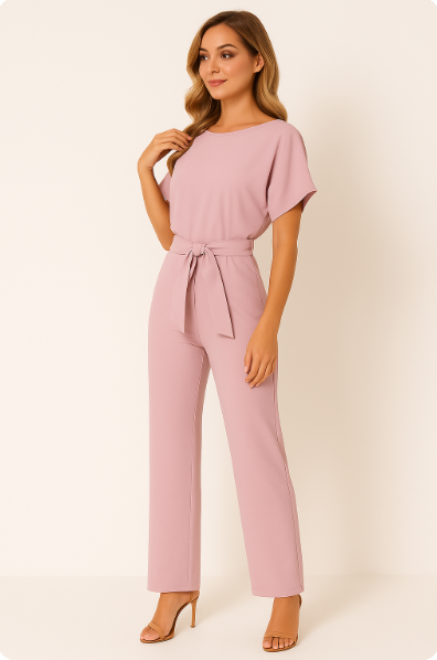 Jumpsuit met strikdetail voor elke gelegenheid voor vrouwen