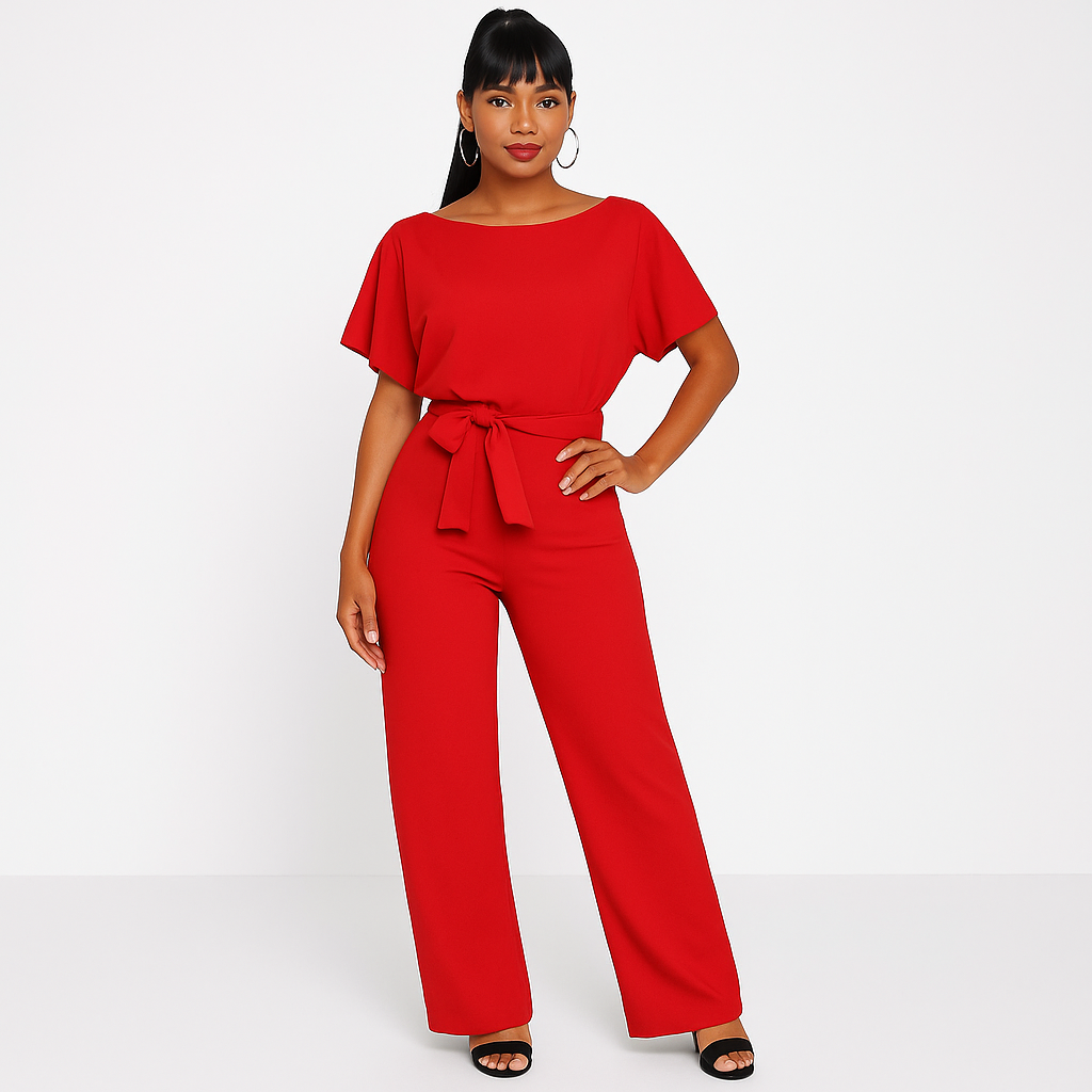 Jumpsuit met strikdetail voor elke gelegenheid voor vrouwen