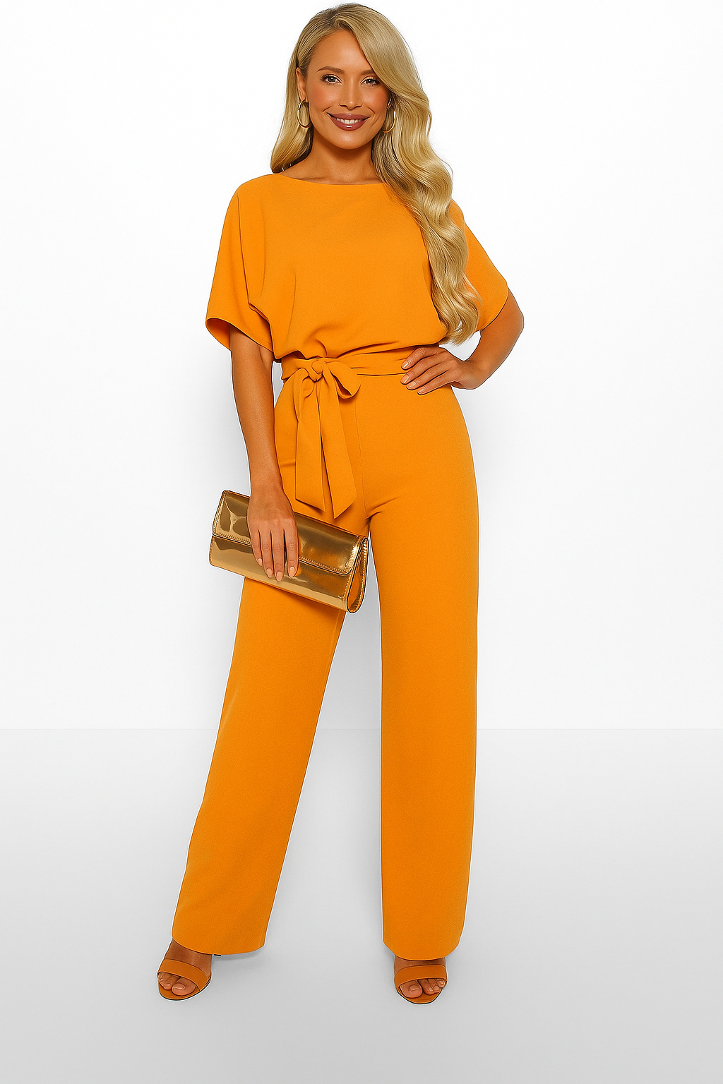 Jumpsuit met strikdetail voor elke gelegenheid voor vrouwen