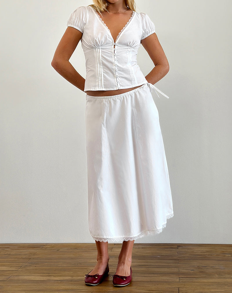 Blouse met V-hals en getailleerd ontwerp voor vrouwen