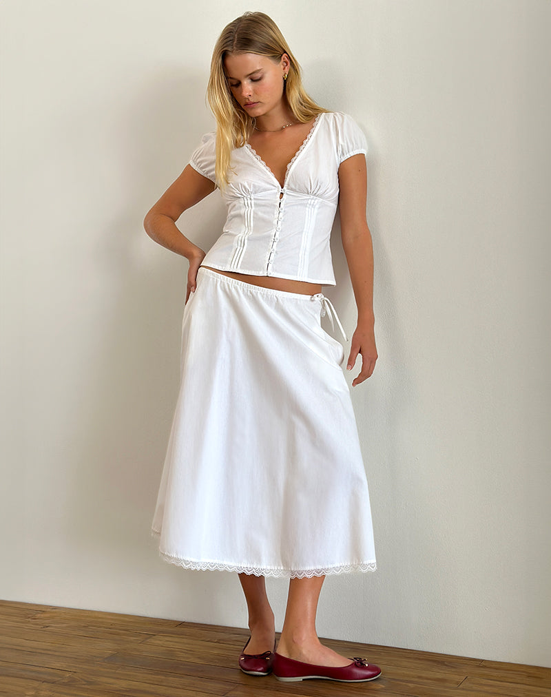 Blouse met V-hals en getailleerd ontwerp voor vrouwen