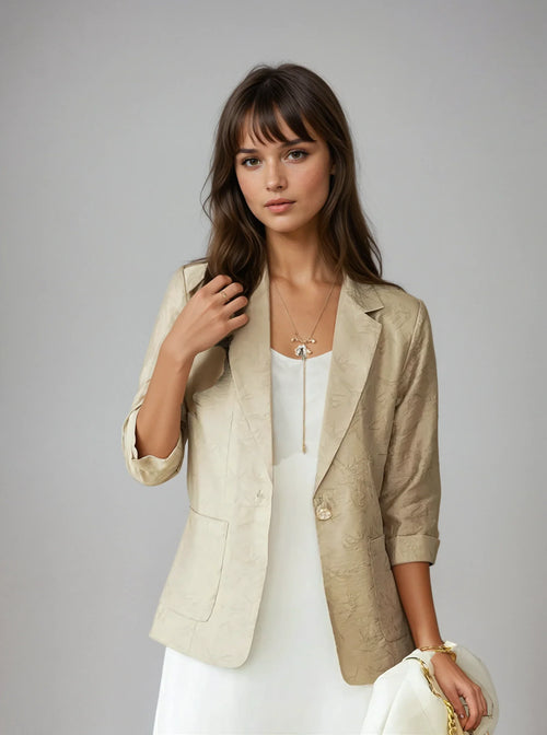 Blazer met driekwart mouwen stijlvol en elegant voor vrouwen