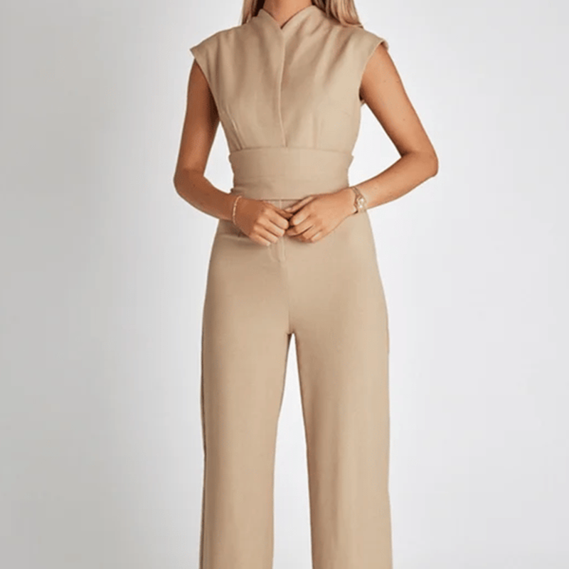 Jumpsuit zonder mouwen met elegante pasvorm voor vrouwen