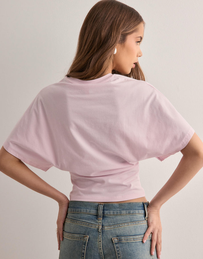 Cropped T-shirt met wijde mouwen voor vrouwen