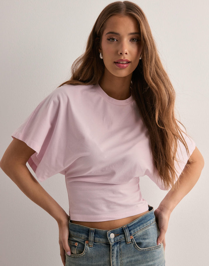 Cropped T-shirt met wijde mouwen voor vrouwen