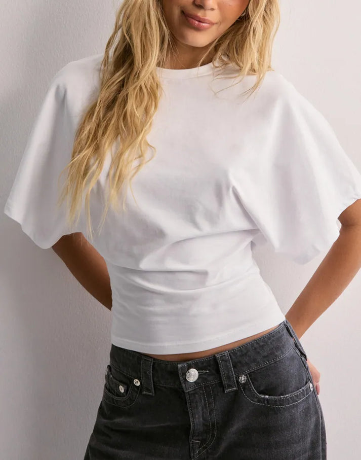 Cropped T-shirt met wijde mouwen voor vrouwen