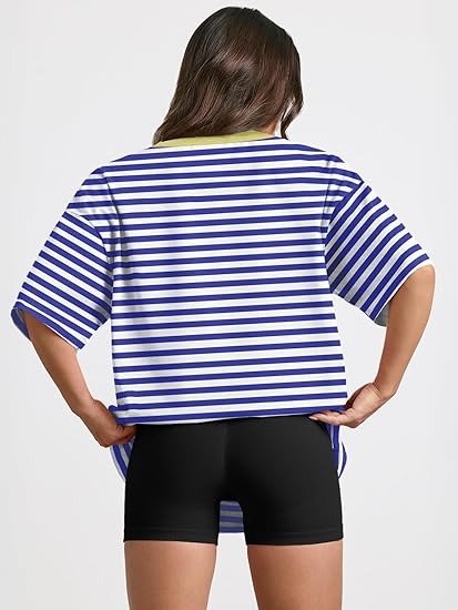 Oversized T-shirt met gestreept design voor vrouwen