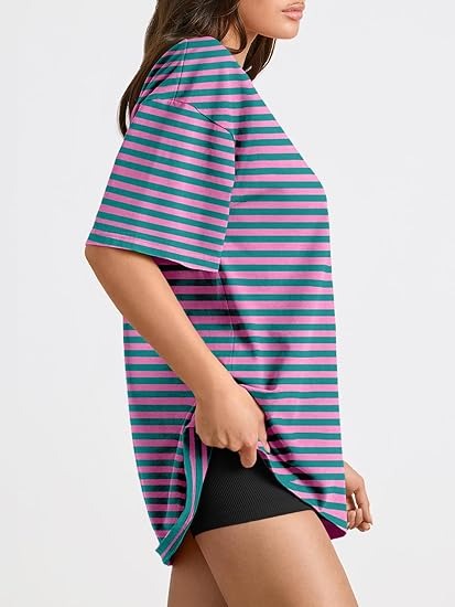 Oversized T-shirt met gestreept design voor vrouwen