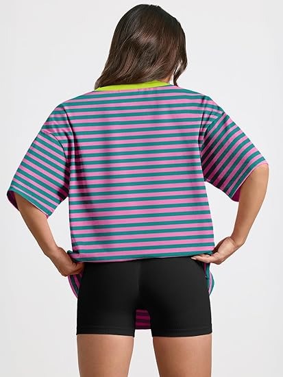 Oversized T-shirt met gestreept design voor vrouwen