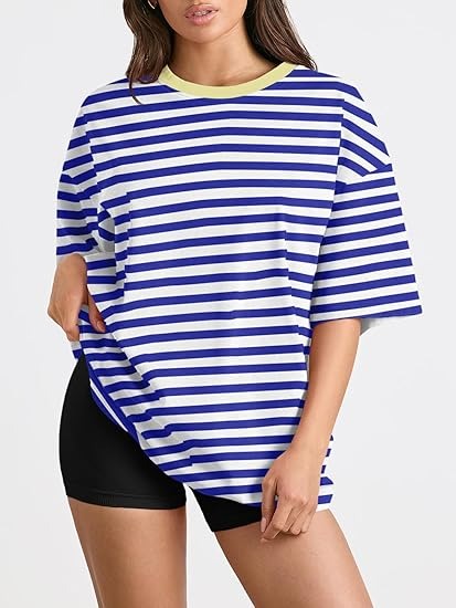 Oversized T-shirt met gestreept design voor vrouwen